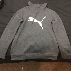 NEVER WORN Puma grey and pink sweater